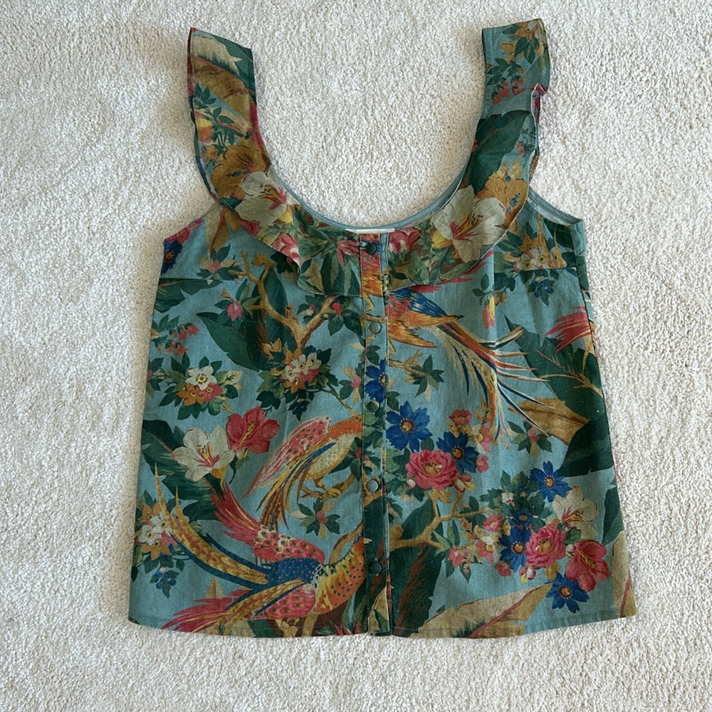 Sezane Cotton Linen Top